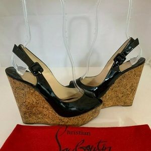 Christian Louboutin cork wedges